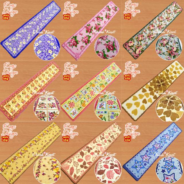 Keset Dapur  Panjang  Cantik 50x240cm Anti Slip Shopee 