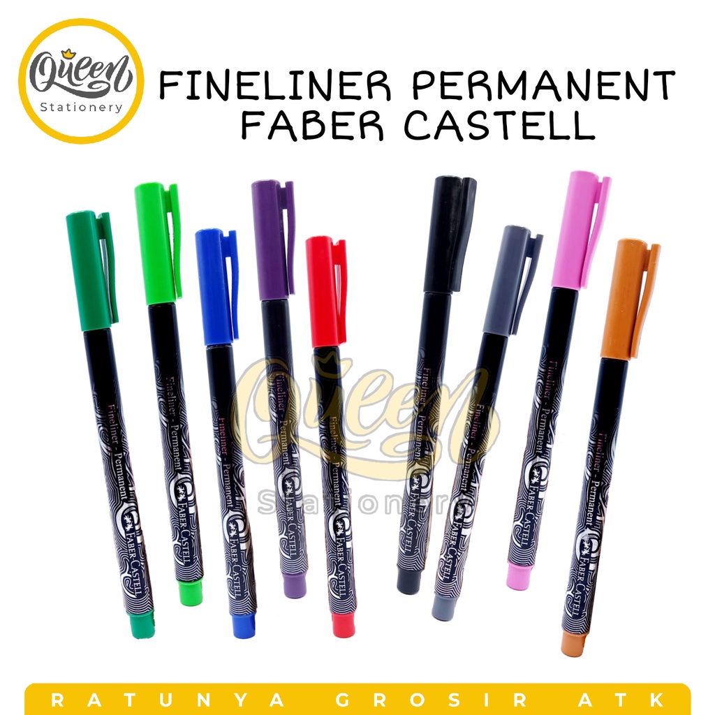 

1 PCS FINELINER PERMANENT FABER CASTELL / SPIDOL PERMANENT