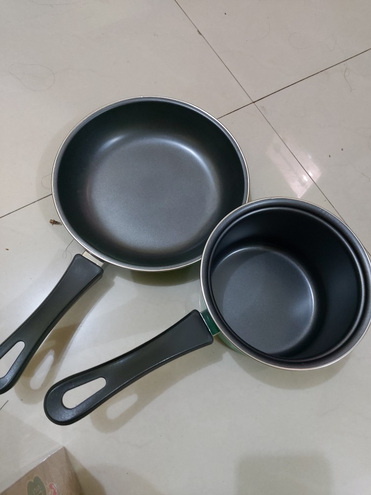 Maspion Pastela Milk Pan 14cm Dan Fry Pan 20cm Anti Lengket