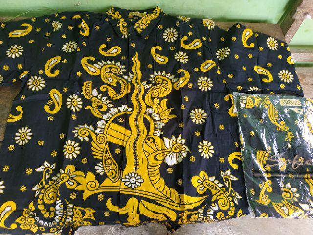 New Motif!! Batik Kemeja Keris Jawa Bahan Katun Halus Premium