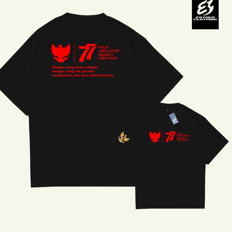 Kaos Baju HUT RI Ke 77 / Kaos Indonesia Series / Kaos Garuda Indonesia / Kaos HUT RI 77 / Kaos Baju 