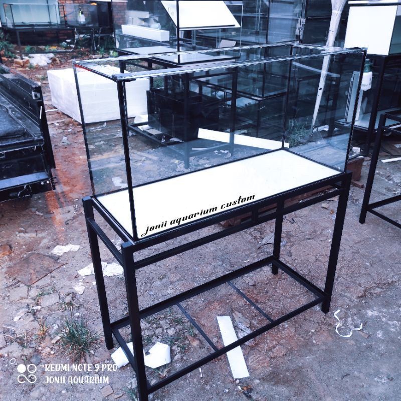 aquarium 100x40x50 8mm set rak