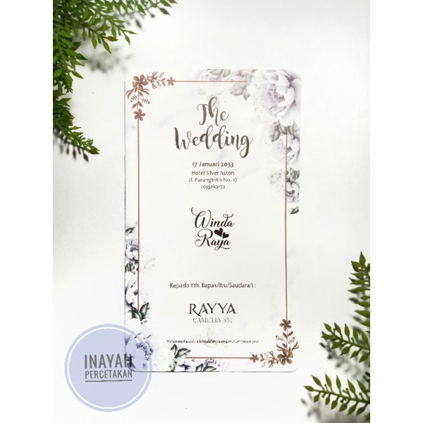 Undangan pernikahan murah kode RAYYA 351