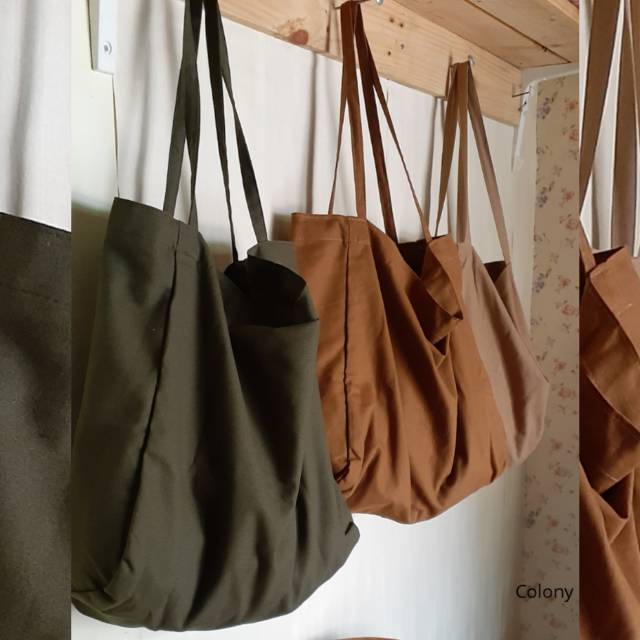 NUDIE BAG TOTEBAG MURAH canvas sueding tebal dan lembut