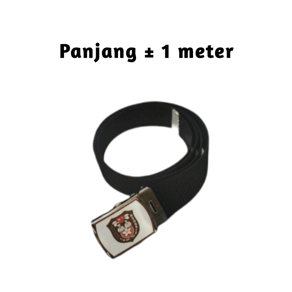 Sabuk Sekolah SD Nilon 3,5cm || Sabuk Gesper Belt Ikat Pinggang Anak Sekolah Resin