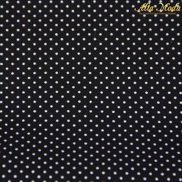 Alta Moda Katun Hitam Polkadot Putih (1M)