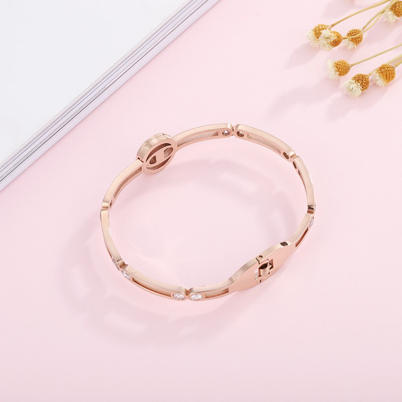 SALE Gelang import keren wanita aksesoris Titanium Korea Cocok Hadiah GK128 sangat elegant