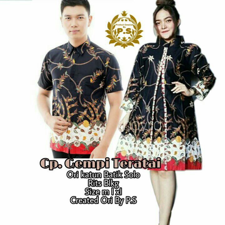 GROSIR BATIK COUPLE GEMPI TERATAI