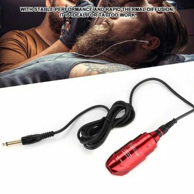 Mesin Tattoo Rotary Pen Machine Type B Warna Merah Tato Tatto Original