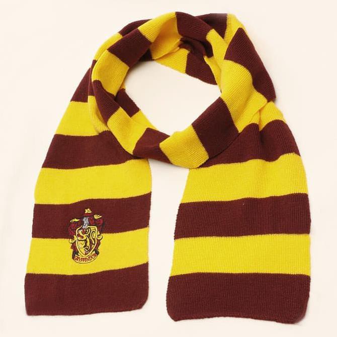 Promo syal rajut harry potter kostum costume cosplay hogwarts gryffindor sly - Hijau LIMITED STOCK
