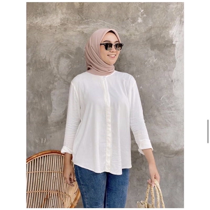 MAUDY SHIRT BLOUSE WANITA RAYON PREMIUM-4