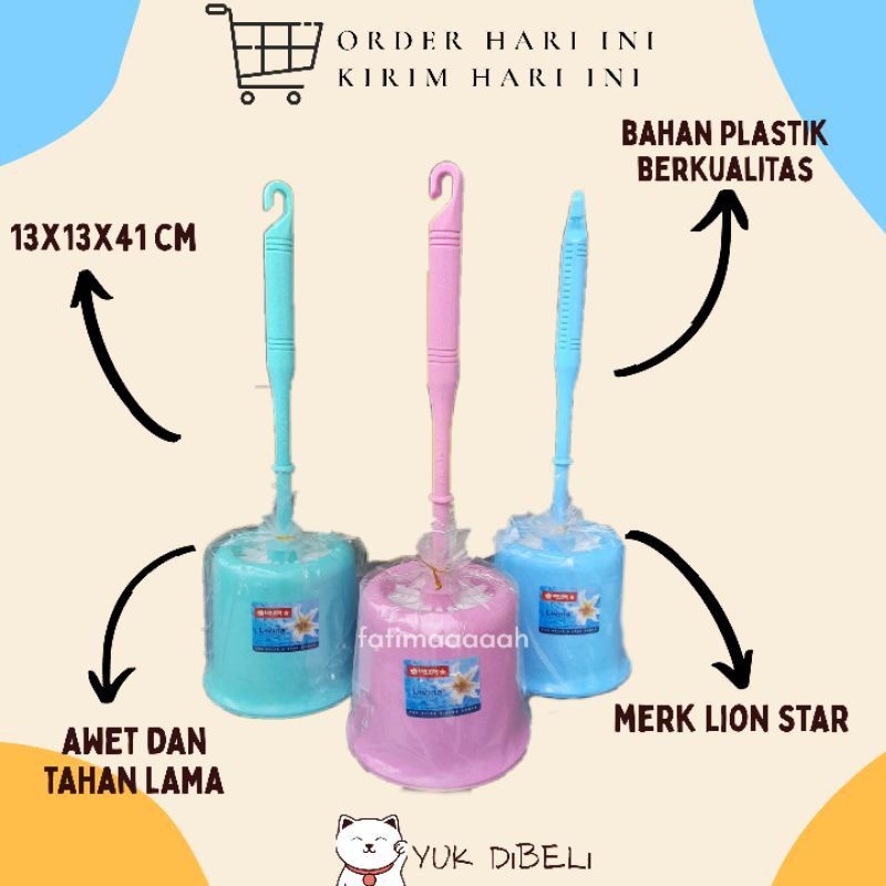 Sikat WC Pot / Sikat Toilet / Sikat Closet - LION STAR