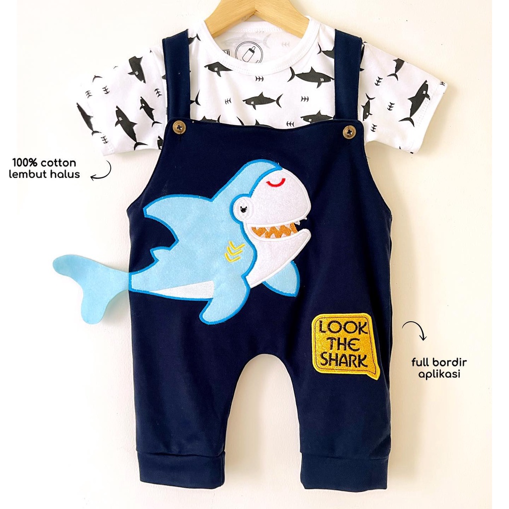 ZOO Overall Baju Setelan Kemeja Celana Pergi Jalan Fashion Anak Bayi Cowok Laki Murah Import impor timber