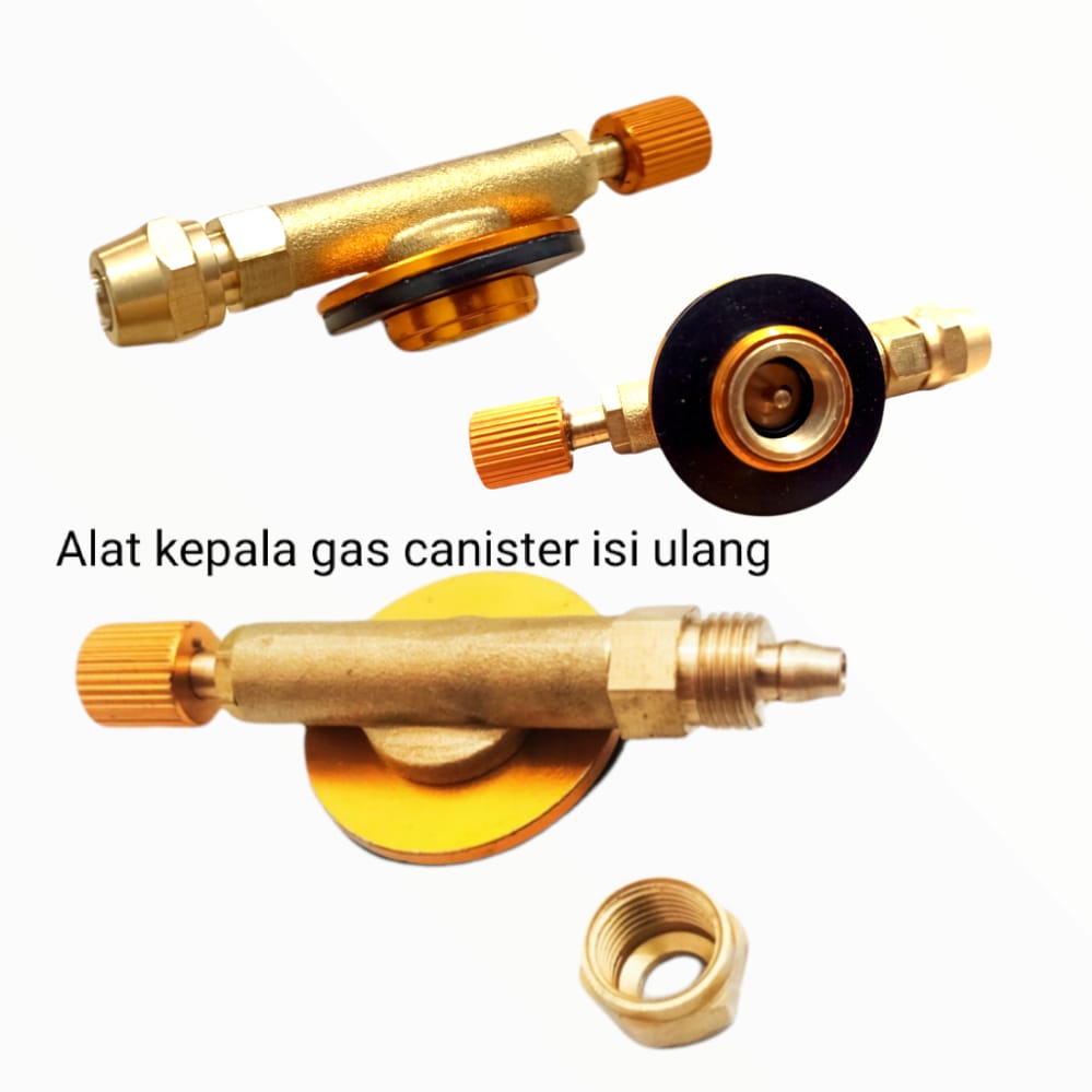Spare part alat refill gas kaleng kran ulir canister alat isi ulang gas