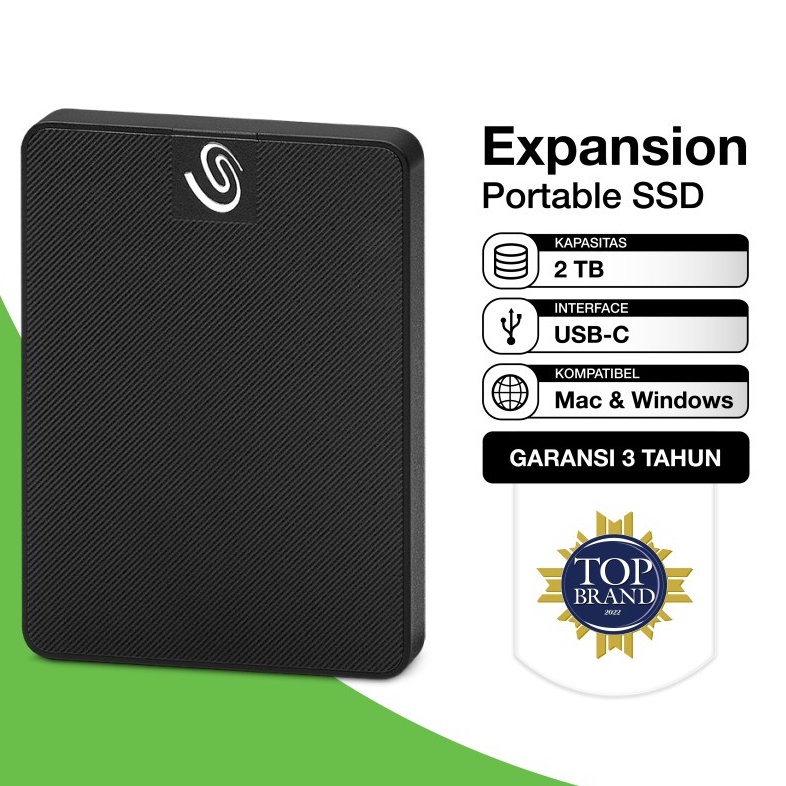Seagate Expansion SSD Portable / SSD Eksternal 2TB USB-C