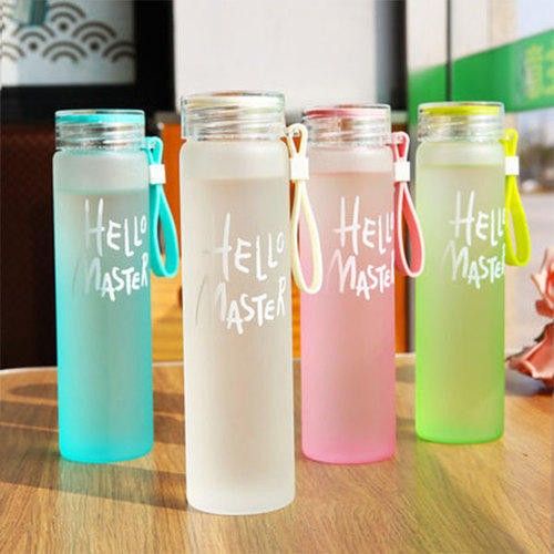 Termos Tumbler Kaca Botol Minum Kaca Tempat Botol Minum Hello Master Unik Travelling Botol Kaca Tebal Botol Minum Viral