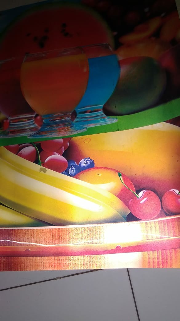 Poster Buah Efek 3 Dimensi