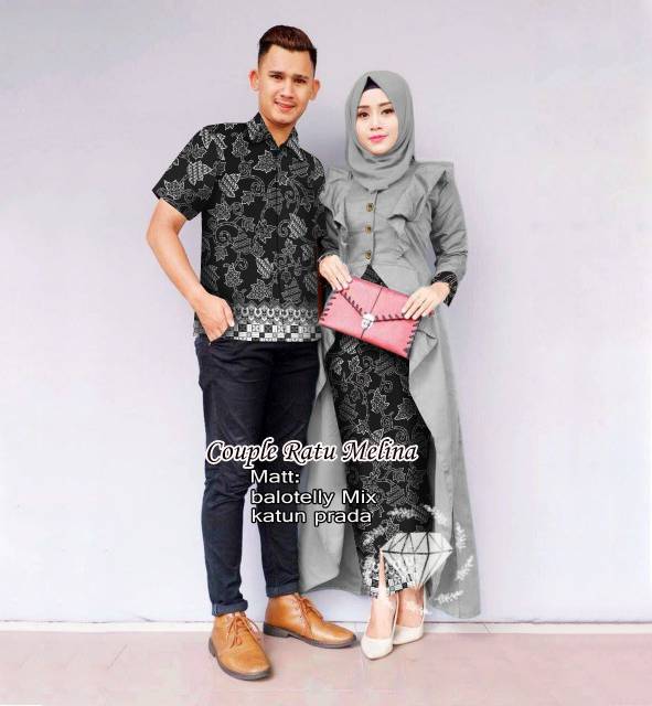 CP RATUMELINA BATIK FASHION PAKAIAN PASANGAN COUPLE MS ADA VIDEO REAL PICT