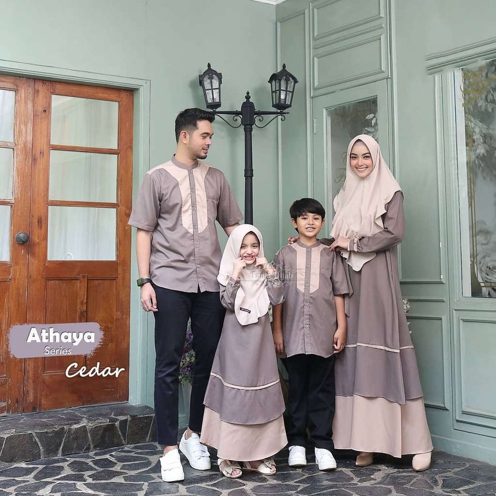 Elkhadija Sarimbit Keluarga Terbaru 2022 Sarimbit Couple Fashion Muslim Baju Lebaran Couple Keluarga