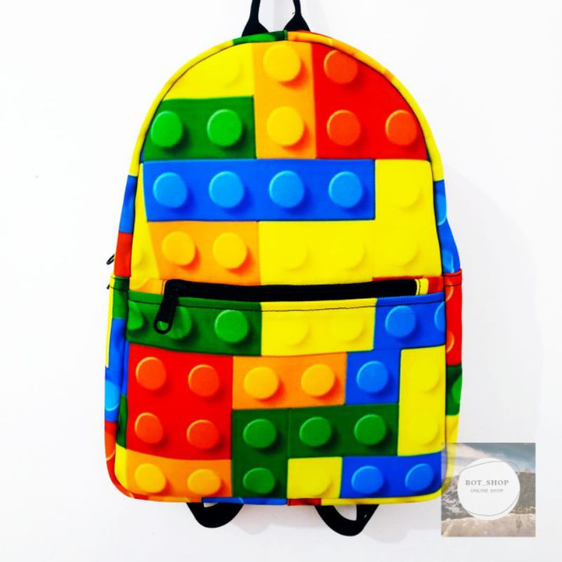 tas ransel anak tk mini motif lego laki laki sekolah murah kado anak