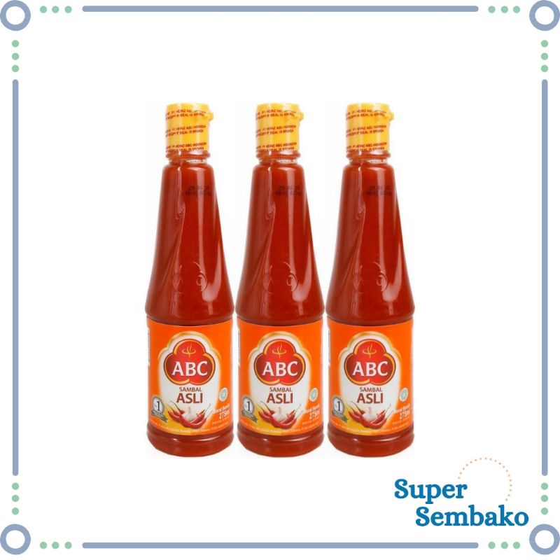 SAUS SAMBAL PEDAS ABC / ABC SAMBAL ASLI BOTOL 275ml