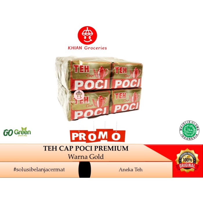 

Teh Poci Premium Gold Jasmine Tea Khas Slawi Tegal 10gr Khian