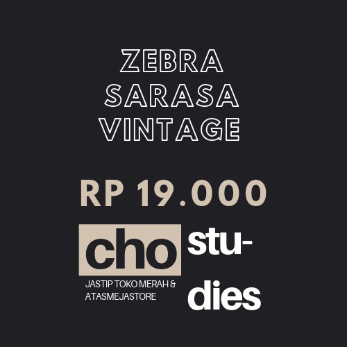 

Zebra Sarasa Vintage