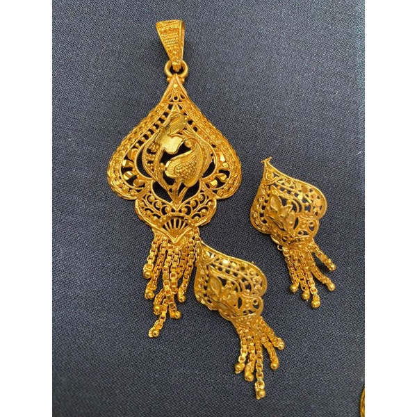 Kalung wanita berlapis Emas perak liotin /kalung Dubai set Emas/Aksesoris wanitabb 68-4