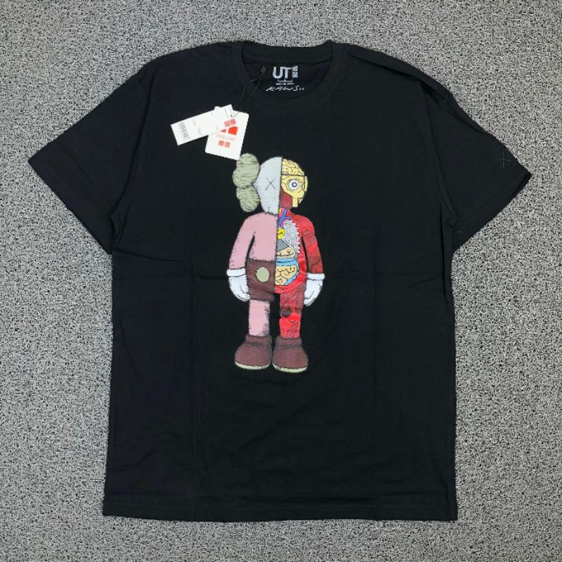 Kaos Baju Tshirt Uniqlo X Kaws Anatomy Edition - Complete Tag + Free Sticker-1
