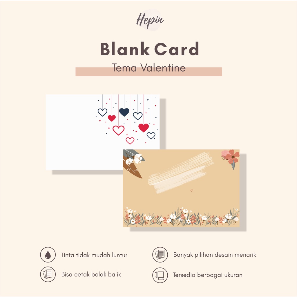 

cetak blank card tema VALENTINE