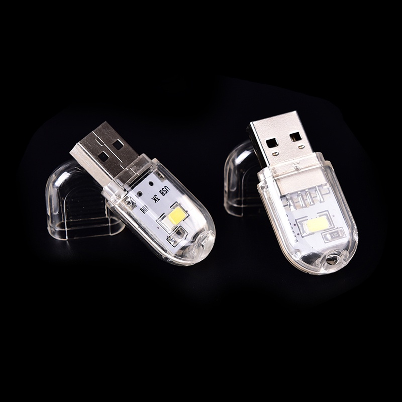 1pc Lampu Malam LED USB Mini Portable Untuk PC / Laptop