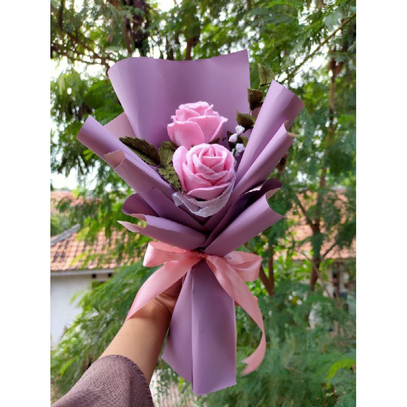 Buket Bunga Flanel/buket flanel/bunga flanel/buket murah