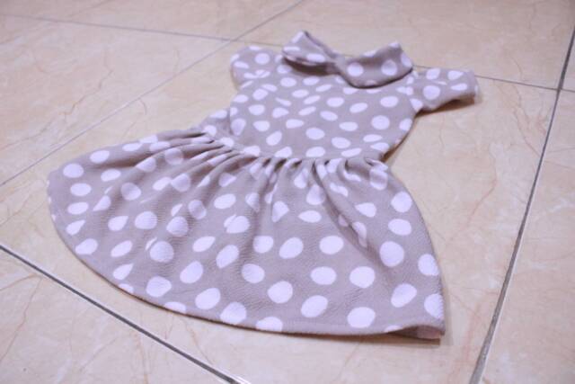 Kaos dress polkadot untuk kucing dan anjing lucu / baju kucing murah size S M L XL