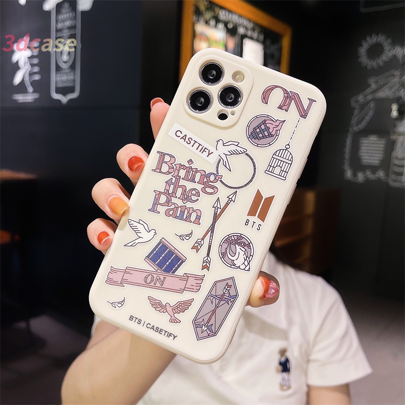 Case OPPO A54 A15S A15 A7 A5S A12 A9 A5 2020  Lavender Space Astronaut Moon Rocket Planet Macaron Color Soft Case