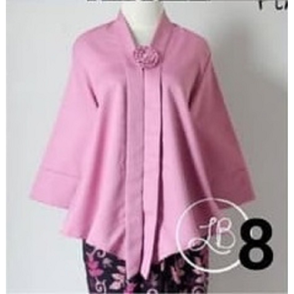 Kebaya Modern Kutubaru Atasan Kebaya Wisuda Floy Aneka PIlihan Warna-ATASAN PINK