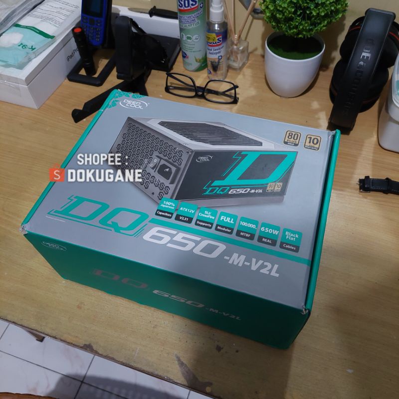 Deepcool DQ 650M psu 650w 80 plus Gold 80+ Full Modular power supply bekas second pc komputer flat c