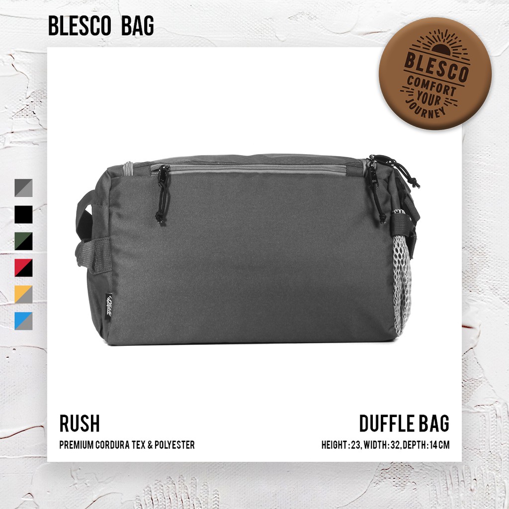 Tas Olahraga Gym Tas Fitness Warna Grey - Blesco Rush