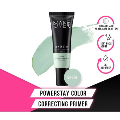 Make Over Powerstay Color Correcting Primer Green 25ml