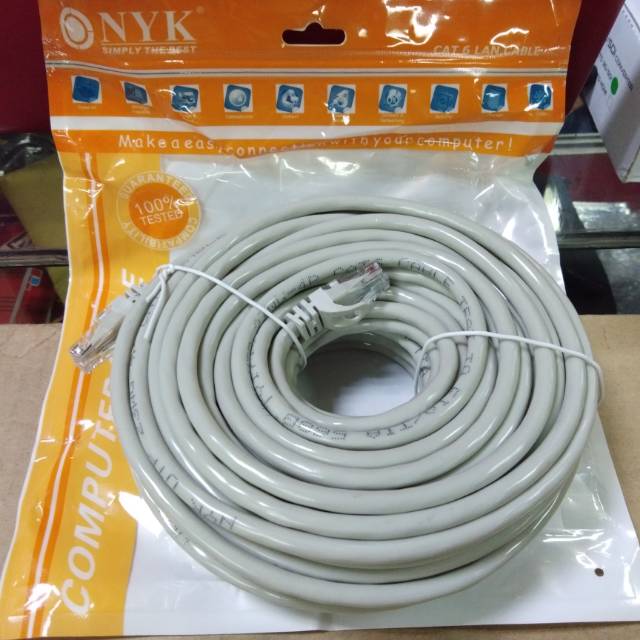 Nyk Kabel LAN Cat6 25Meter / Kabel UTP 25Meter Cat6