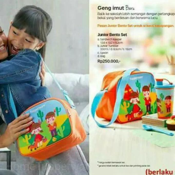 

Promo Tupperware Junior Bento Set Tempat Makan Minum Sendok Tas u Murah