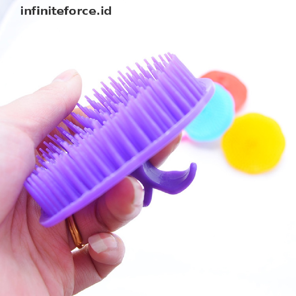 (Infiniteforce.Id) Sisir Pijat Kepala Bahan Plastik Untuk Mandi