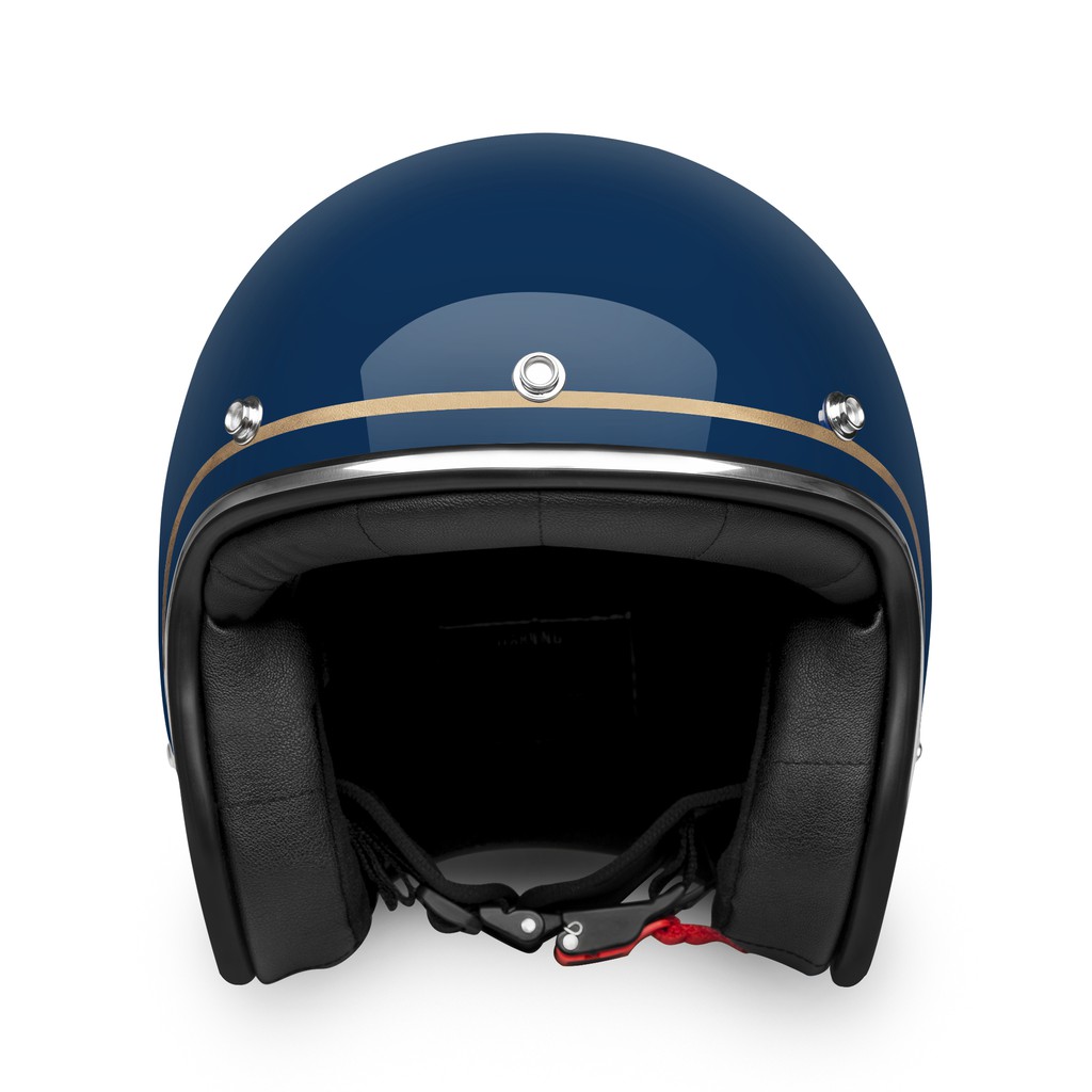 HELM RETRO ZULU AZURA BLUE GOLD CHROME