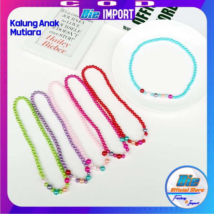 Kalung Anak Mutiara Warna Impor Best Seller