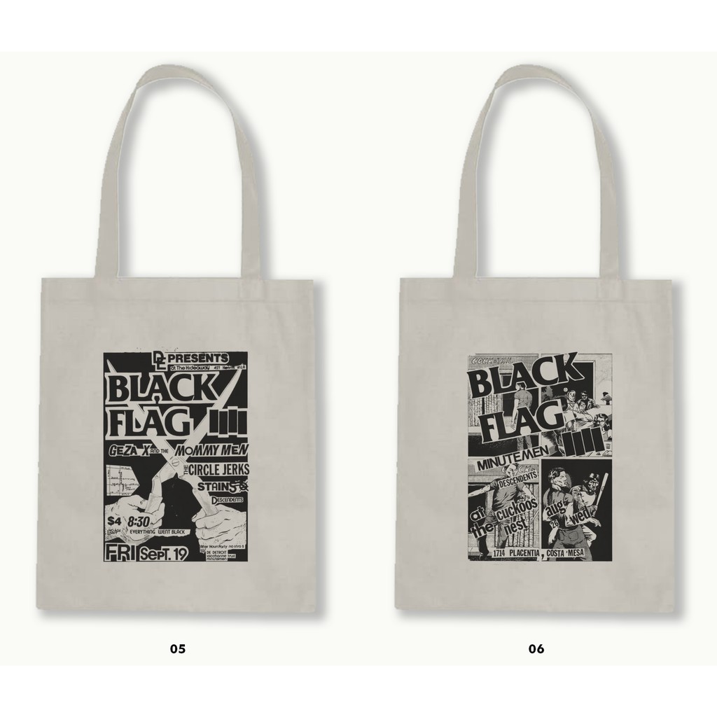 TOTE BAG BLACU  - BLACK FLAG