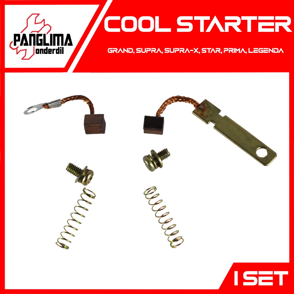 Cool Starter Grand &amp; Supra &amp; Supra X-Fit New &amp; Revo 100 Lama &amp; Star &amp; Prima &amp; Legenda Kul-Areng-Arang Stater-Carbon Brush