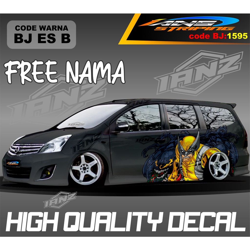 STICKER VARIASI MOBIL GRAND LIVINA  HERO / STIKER MOBIL TERIOS XPANDER NEW DESAIN / VARIASI STIKER MOBIL AVANZA XENIA