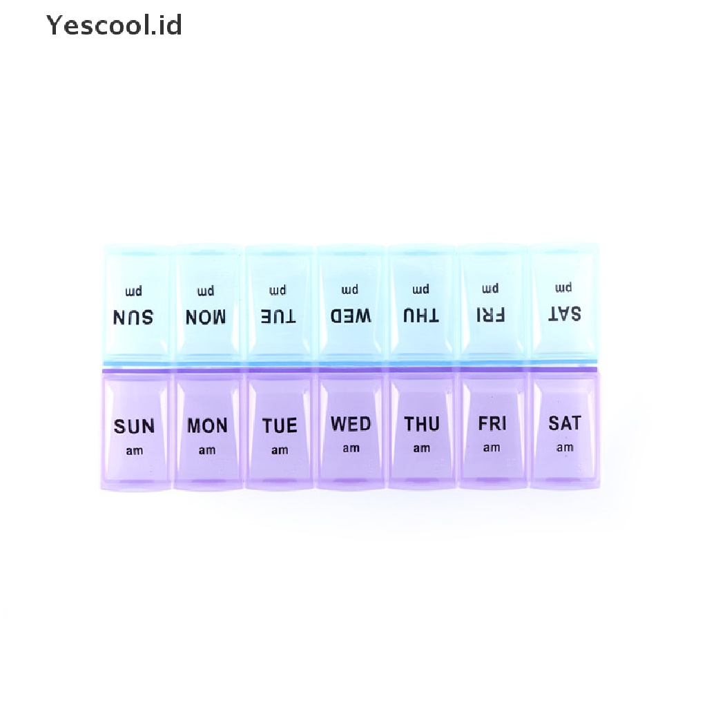 Kotak Holder Penyimpanan Obat Pil Tablet Mingguan 7 Hari