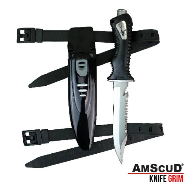 Dive Knife Stainless Steel 402 Blade - Pisau Selam