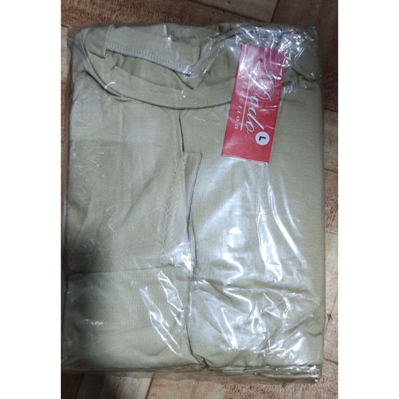 MANSET PANJANG HITAM XL 2XL 3XL-Cream L