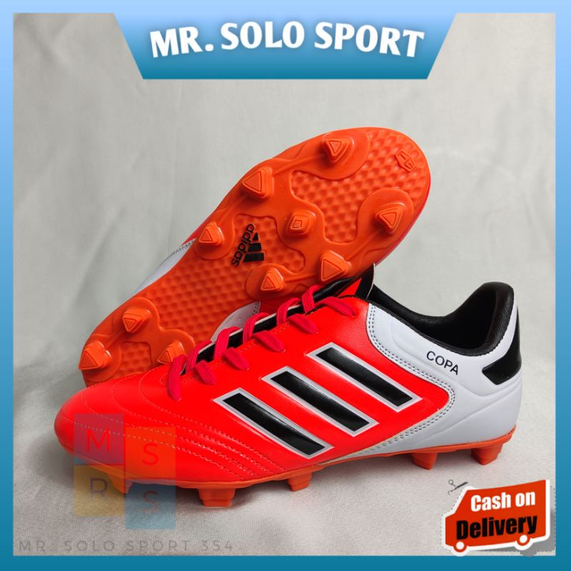 Adidas Copa Sepatu Bola Warna Oranye Kombinasi Putih - Sepatu Bola Adidas Copa